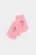 Рукавички для дівчинки 3 колір рожевий ЦБ-00230749 SKT000935447 фото 1