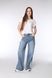 Джинси wide leg жіночі колір блакитний 46 ЦБ-00292064 фото 2