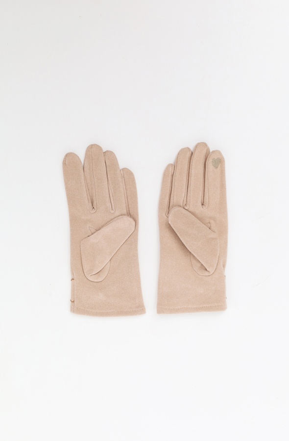 Жіночі рукавички 7.5 колір бежевий ЦБ-00227334 SKT000926200 фото