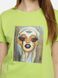 Жіноча футболка регуляр 42 колір салатовий ЦБ-00219322 SKT000907104 фото 2