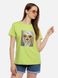 Жіноча футболка регуляр 42 колір салатовий ЦБ-00219322 SKT000907104 фото 1