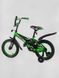 Дитячий двоколісний велосипед колір чорно-зелений ЦБ-00213399 SKT000893651 фото 1