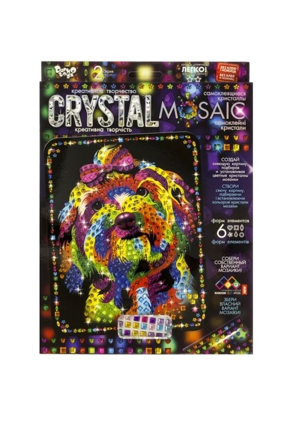 Комплект креативної творчості - CRYSTAL MOSAIC Danko Toys CRM-01-01,02,03,04...10 ЦБ-00097150 фото