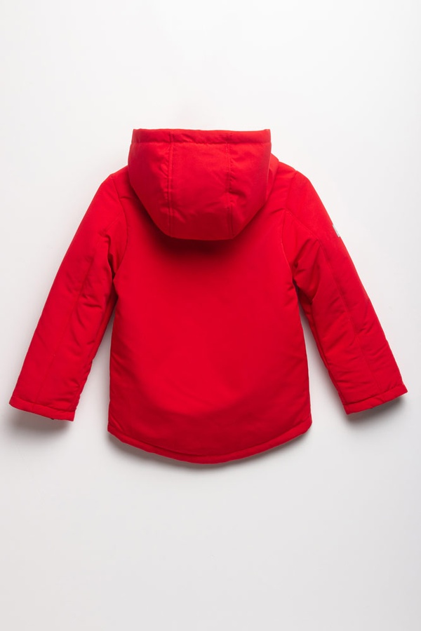 Куртка коротка на хлопчика 122 колір червоний ЦБ-00153022 SKT000522616 фото