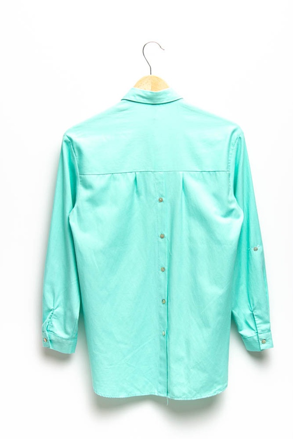 Рубашка женская классическая цвет мятный ЦБ-00157710 SKT000534469 фото