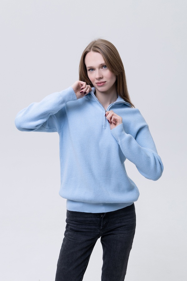 Женский свитер 48 цвет голубой ЦБ-00224061 SKT000918888 фото