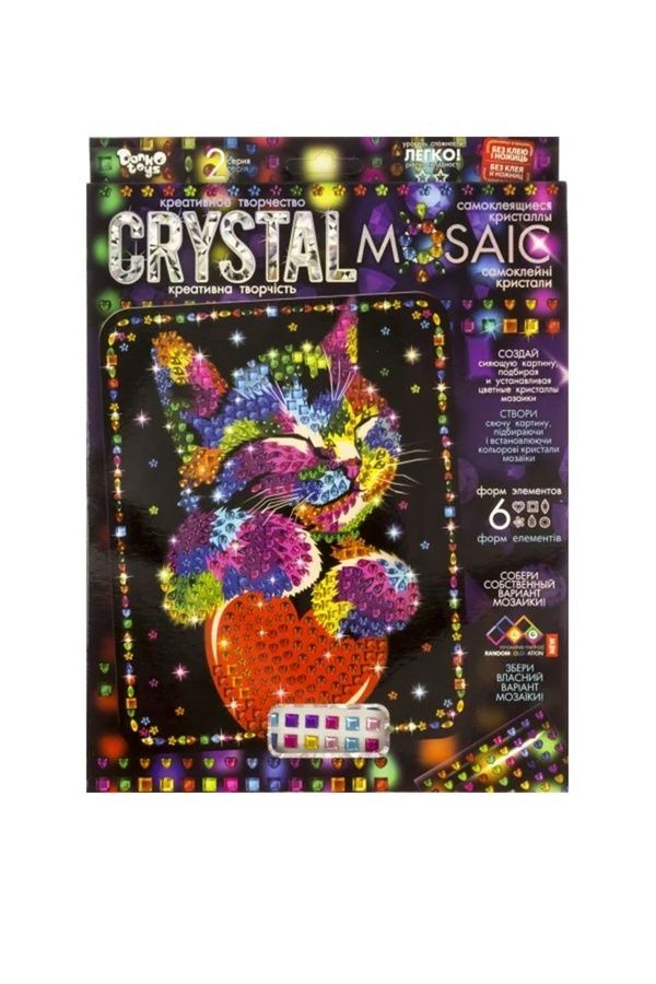 Комплект креативної творчості - CRYSTAL MOSAIC Danko Toys CRM-01-01,02,03,04...10 ЦБ-00097150 фото