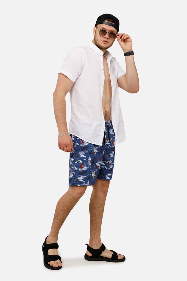 Мужские пляжные шорты 52 цвет темно-синий ЦБ-00250597 SKT000993707 фото