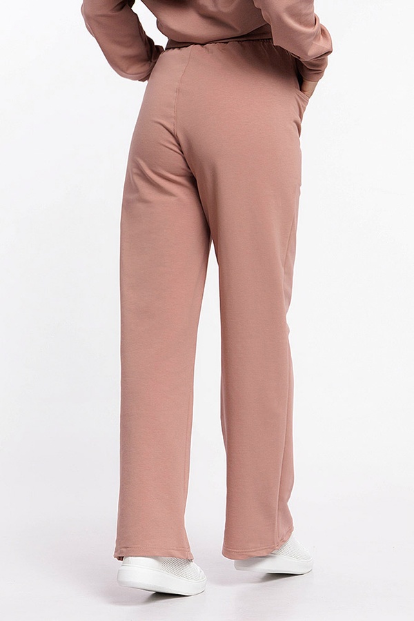 Жіночі спортивні штани палаццо 42 колір пудровий ЦБ-00212541 SKT000891985 фото