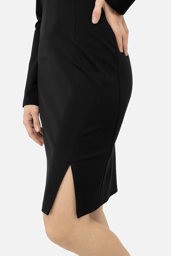 Жіноча сукня 42 колір чорний ЦБ-00243033 SKT000966588 фото