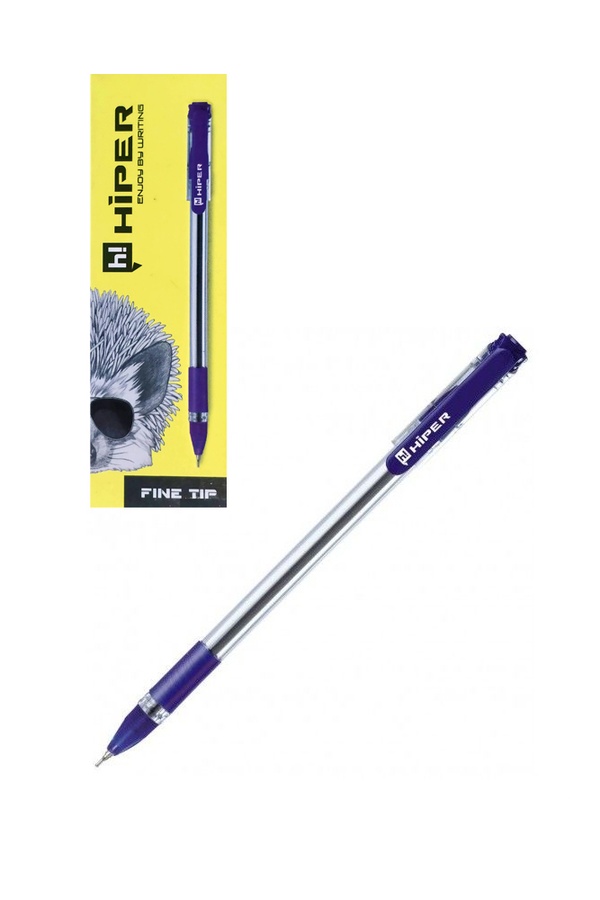 Ручка масляна Hiper Fine Tip колір синій ЦБ-00155987 SKT000530087 фото