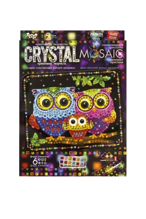 Комплект креативної творчості - CRYSTAL MOSAIC Danko Toys CRM-01-01,02,03,04...10 ЦБ-00097150 фото