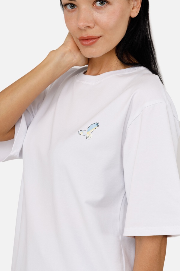 Жіноча футболка з коротким рукавом 40 колір білий ЦБ-00253315