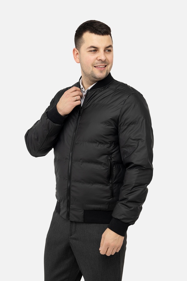 Мужская куртка 44 цвет черный ЦБ-00244173 SKT000978043 фото