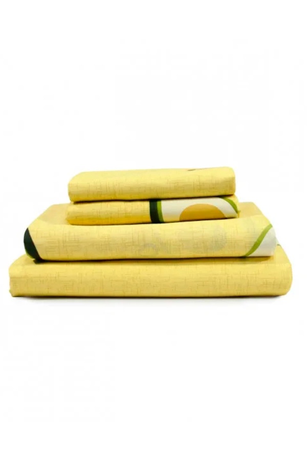 Комплект постельного белья цвет желтый ЦБ-00179384 SKT000597117 фото