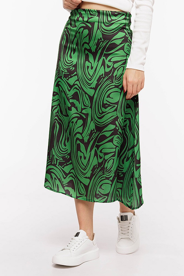 Женская юбка 42 цвет зеленый ЦБ-00191104 SKT000844810 фото