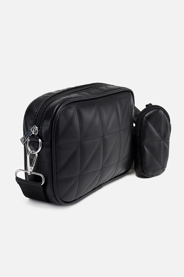 Жіноча сумка з гаманцем колір чорний ЦБ-00247740 SKT000987888 фото