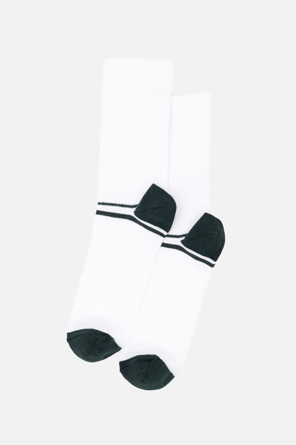 Чоловічі шкарпетки з високою резинкою з візерунком 40-42 колір білий ЦБ-00245276 SKT000981099 фото