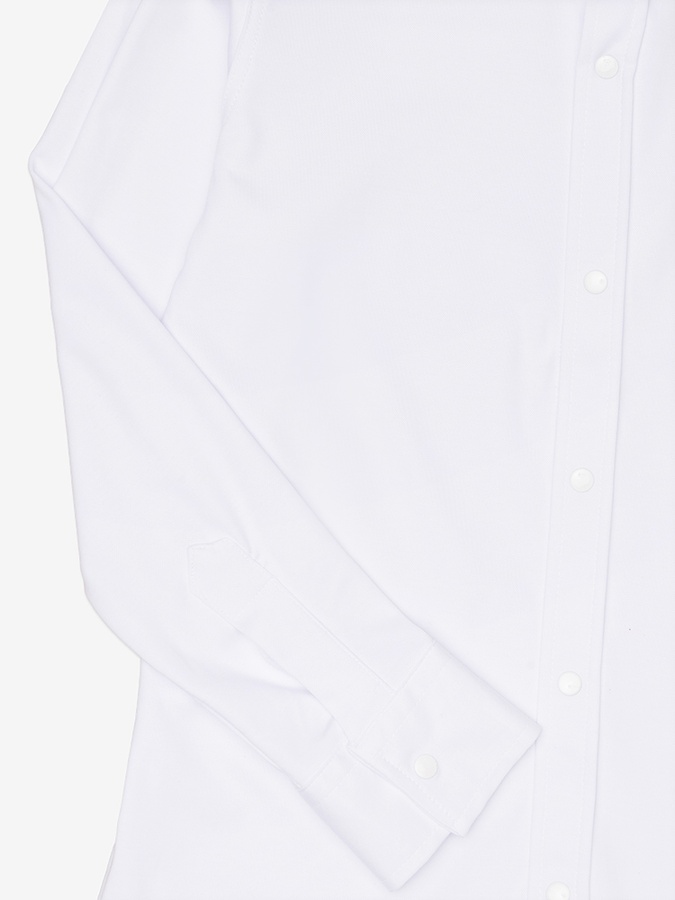 Рубашка длинный рукав для мальчика 116 цвет белый ЦБ-00223158 SKT000916946 фото