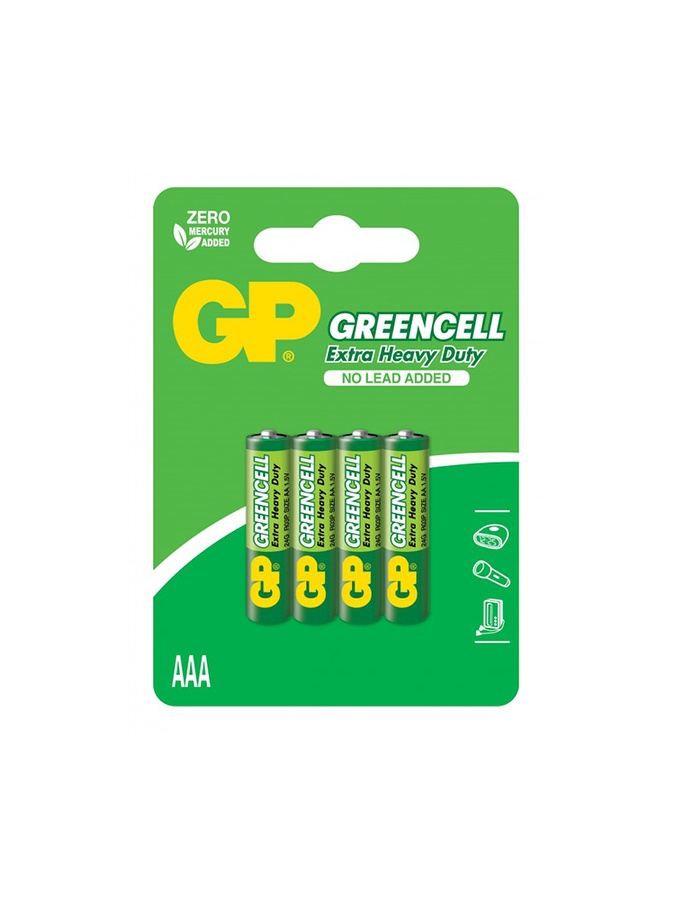 Батарейки солевые GP GREENCELL, цена за 1 шт. цвет разноцветный ЦБ-00186583 SKT000832607 фото