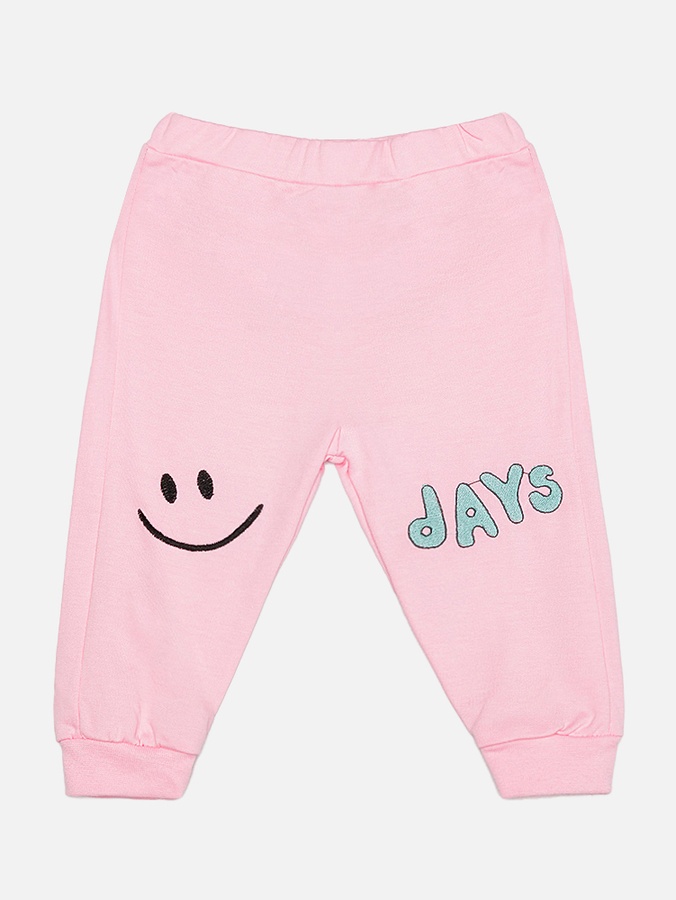 Костюм з штанами для дівчинки 86 колір рожевий ЦБ-00180029 SKT000598660 фото