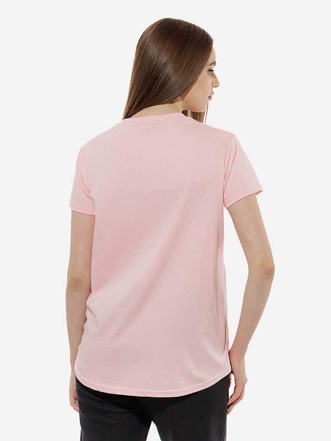 Жіноча футболка регуляр 46 колір персиковий ЦБ-00219306 SKT000907003 фото