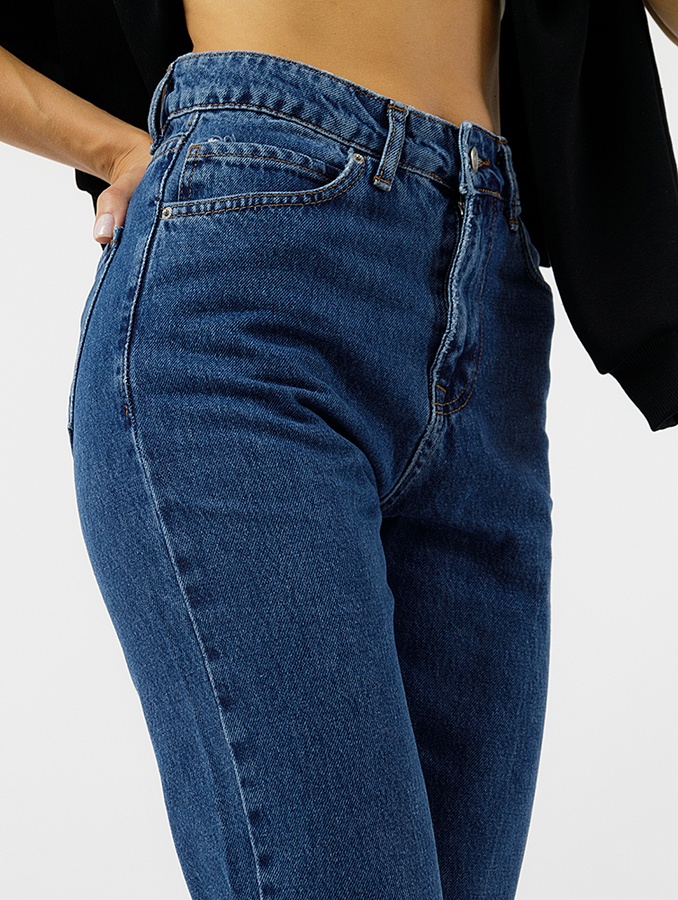 Жіночі джинси 40 колір темно-синій ЦБ-00228363 SKT000929084 фото