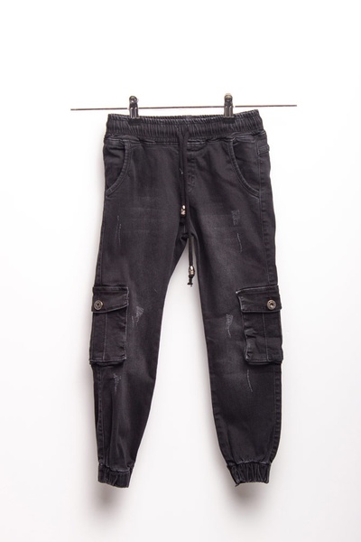 Джогери джинсові на хлопчика 92 колір темно-сірий ЦБ-00148365 SKT000509306 фото