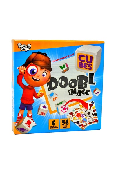 Настільна розважальна гра "Doobl Image Cubes" колір різнокольоровий ЦБ-00183217 SKT000606120 фото