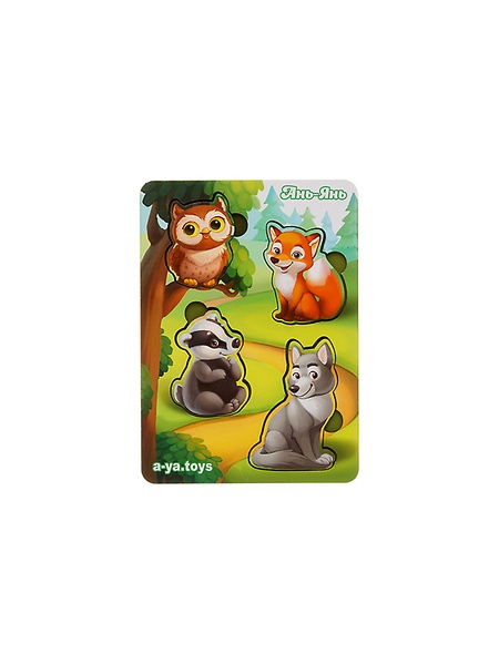 Вкладиші "Лісові тварини - 2" колір різнокольоровий ЦБ-00227072 SKT000925364 фото