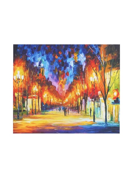 Картина по номерам "Ночная аллея", 40х30 см цвет разноцветный ЦБ-00217202 SKT000902225 фото