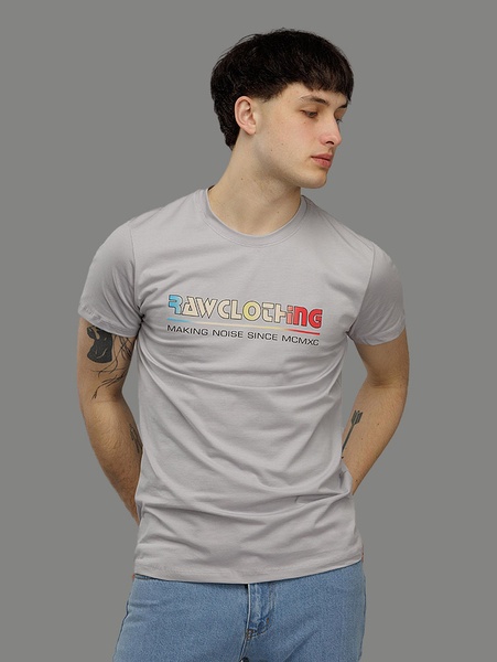 Мужская футболка регуляр 50 цвет светло-серый ЦБ-00218440 SKT000904476 фото