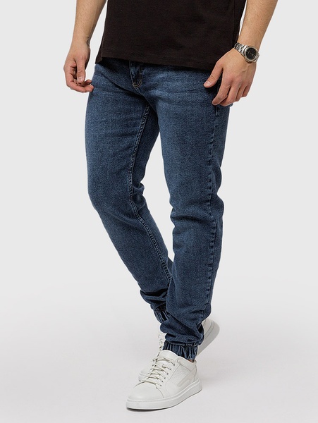 Чоловічі джинсові джогери 50 колір синій ЦБ-00220182 SKT000909056 фото
