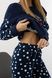 Жіноча піжама 44 колір темно-синій ЦБ-00233214 SKT000940967 фото 4