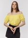 Жіноча коротка блуза 44 колір жовтий ЦБ-00219019 SKT000906039 фото 1