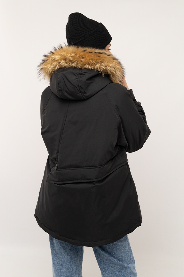 Жіноча куртка 52 колір чорний ЦБ-00223826 SKT000918327 фото