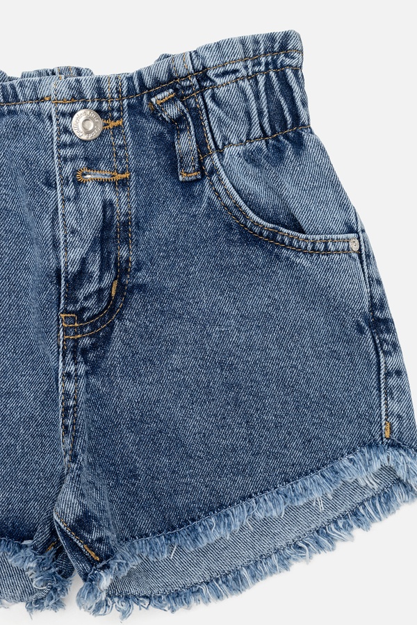 Джинсовые шорты для девочки 164 цвет синий ЦБ-00189933 SKT000841167 фото