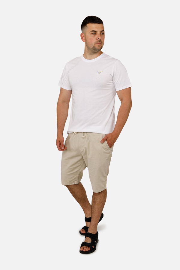 Мужская патриотическая футболка с коротким рукавом 44 цвет молочный ЦБ-00253856 SKT001002952 фото