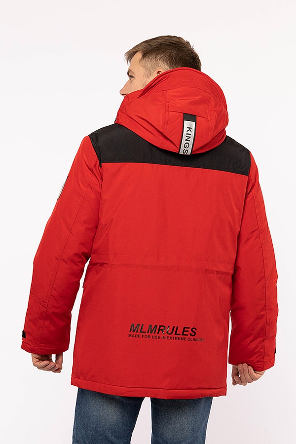 Чоловіча куртка 46 колір червоний ЦБ-00194535 SKT000854524 фото