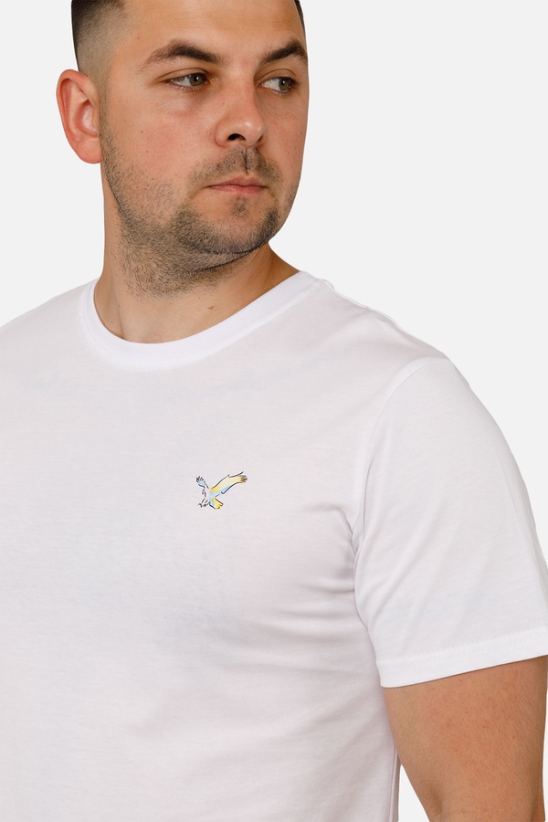 Чоловіча патріотична футболка з коротким рукавом 44 колір молочний ЦБ-00253856 SKT001002952 фото