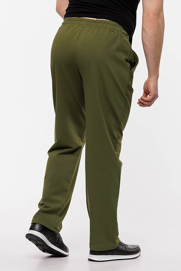Мужские спортивные штаны прямые 54 цвет хаки ЦБ-00208982 SKT000885859 фото