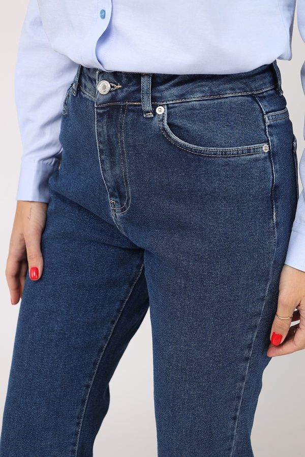 Джинсы bootcut женские цвет темно-синий 42 ЦБ-00283992 фото
