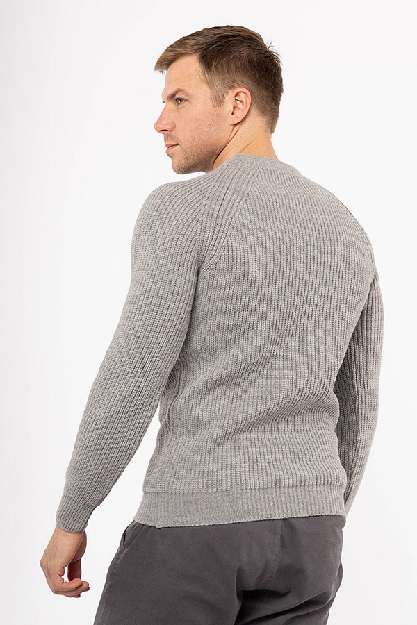 Чоловічий светр 50 колір сірий ЦБ-00176756 SKT000589932 фото