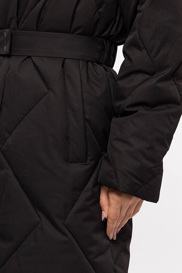 Жіноча куртка 48 колір чорний ЦБ-00195658 SKT000857732 фото