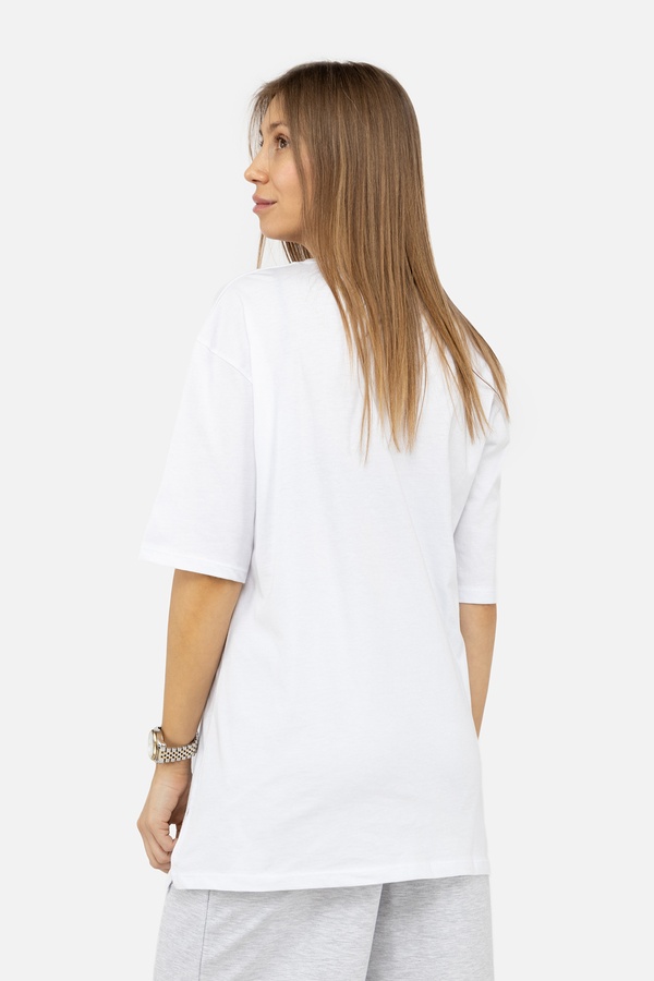 Жіноча футболка з коротким рукавом 44 колір білий ЦБ-00246953 SKT000985757 фото