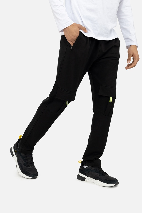 Чоловічі спортивні штани 44 колір чорний ЦБ-00245736 SKT000982561 фото