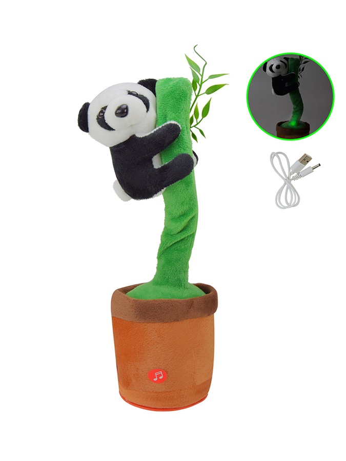 Мягкая интерактивная игрушка "Панда" цвет разноцветный ЦБ-00228697 SKT000930244 фото