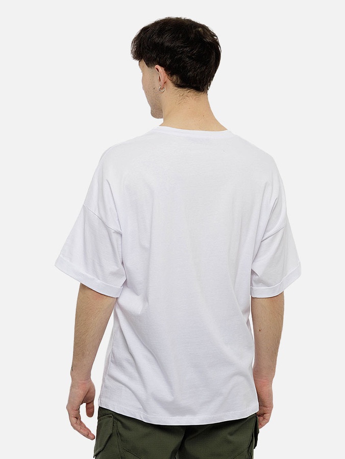 Мужская футболка оверсайз 50 цвет белый ЦБ-00210814 SKT000890879 фото