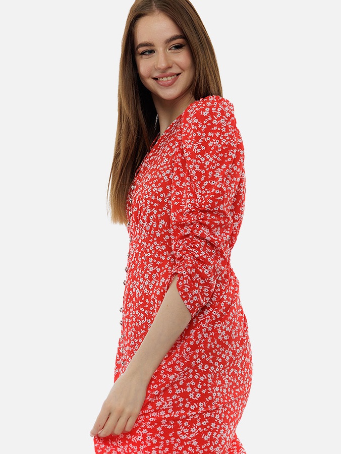Жіноча довга сукня 44 колір червоний ЦБ-00214552 SKT000896496 фото