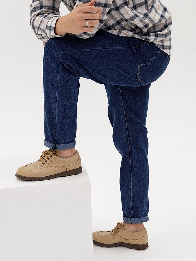 Чоловічі джинси мом 44 колір синій ЦБ-00233734 SKT000942059 фото